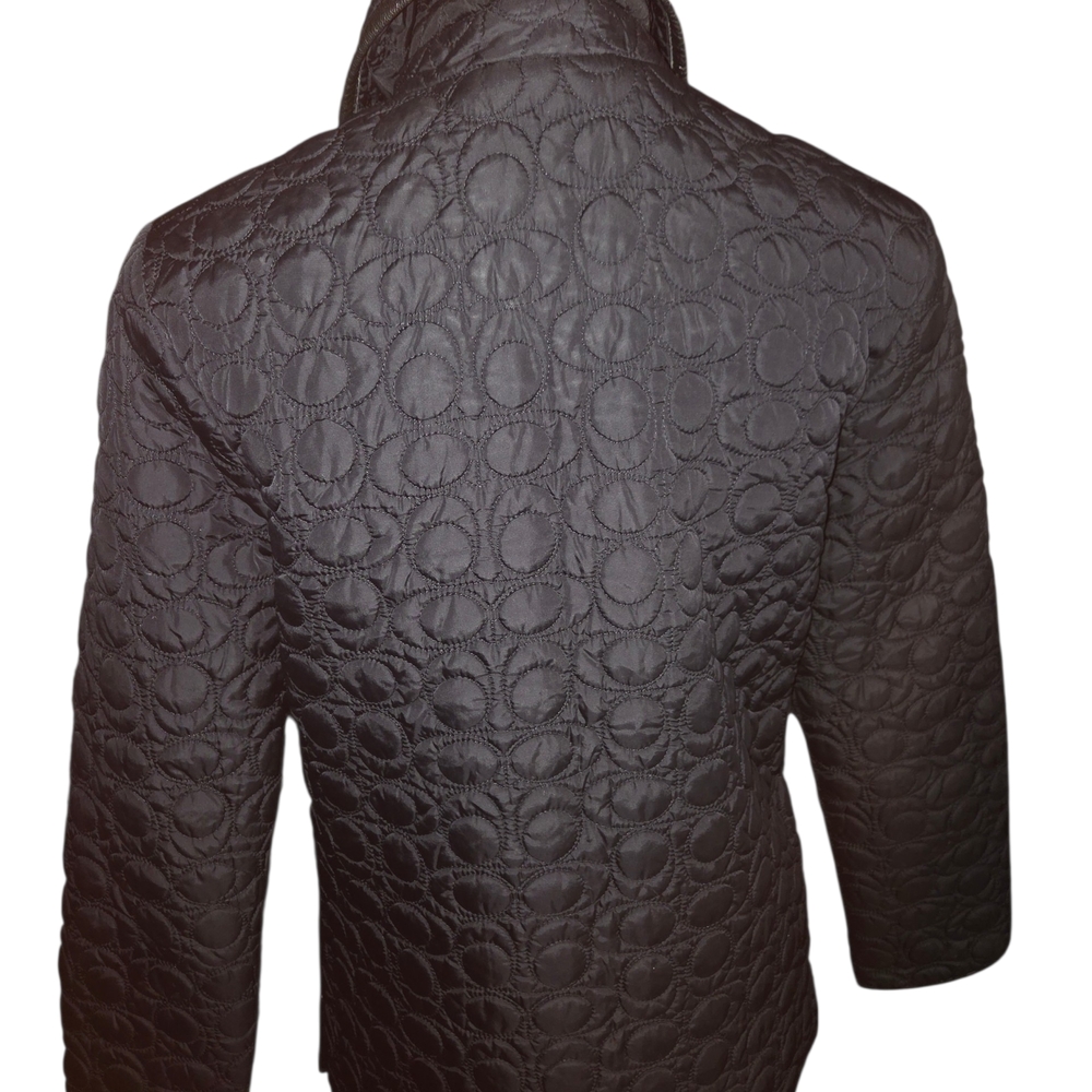 Coach Quilted Monogram "C" Jacket Sz Small - Picture 2 of 8